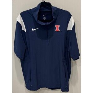 Illinois Fighting Illini - Nike Team Issue 1/4 Zip Windbreaker - Men's XL